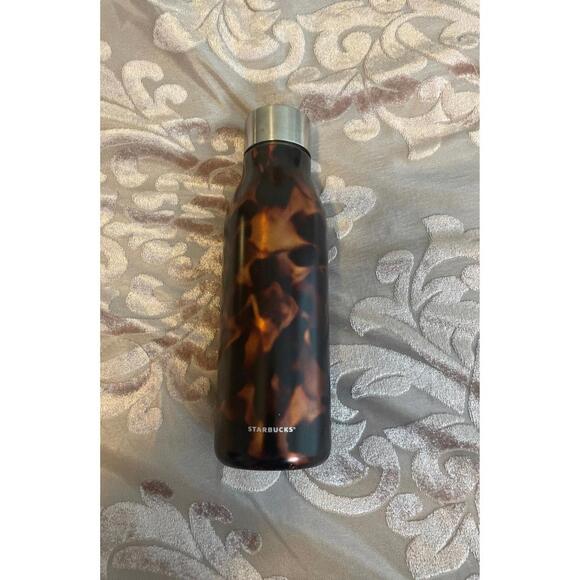 Starbucks Stainless Steel Tortoise Shell Pattern Water Bottle - Picture 1 of 7